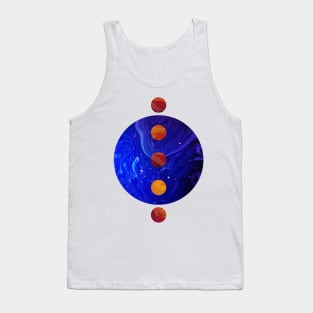 Circular Blue Planet Marble Tank Top